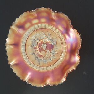 Duggan Windflower Carnival Glass dish